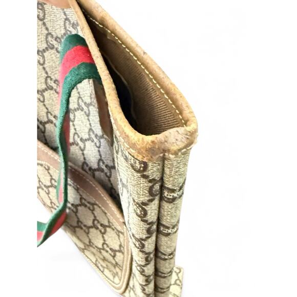 Vintage Rare GUCCI GG Plus Sherry Line Tote Bag - Picture 9 of 11